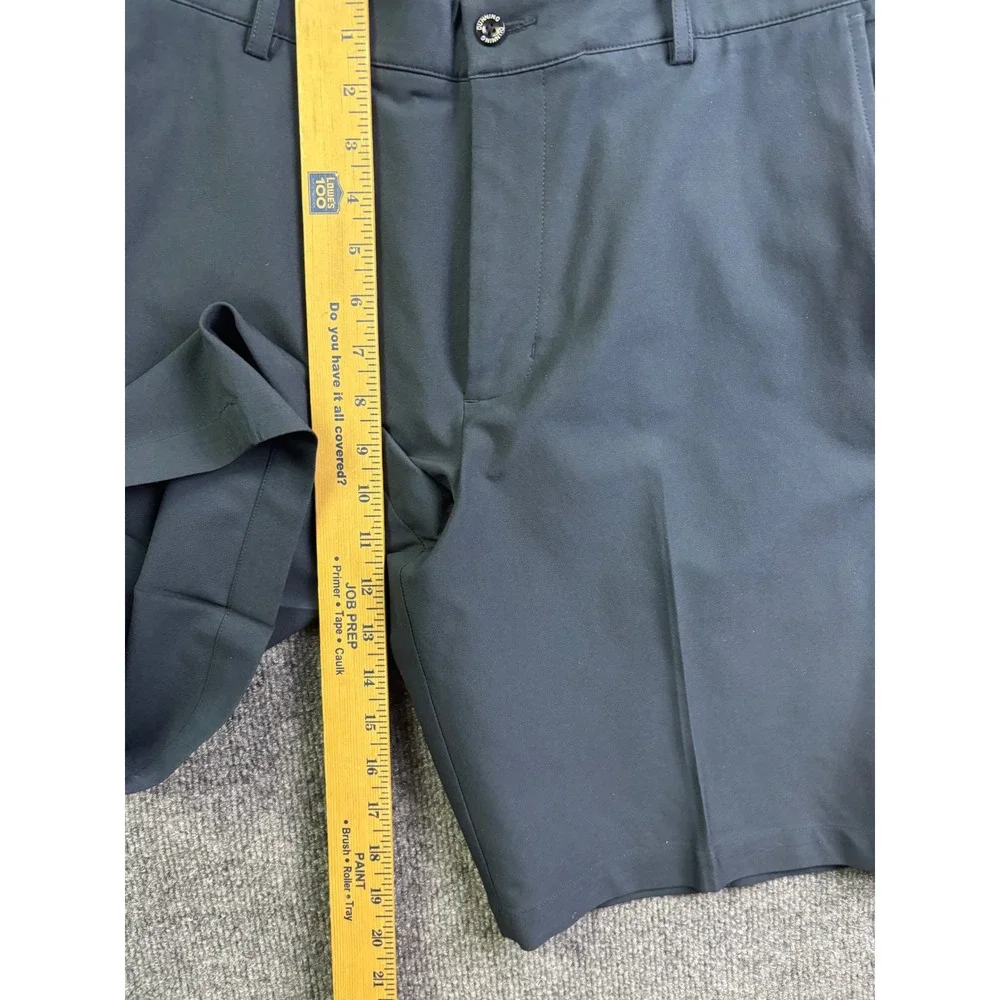 Dunning Golf Shorts Mens 36 Navy Blue Performance Stretch Flat Front